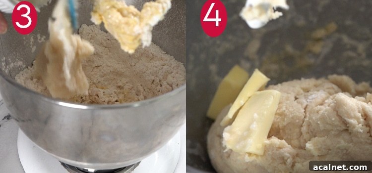 Homemade Dinner Rolls Recipe: Soft, Fluffy Yeast Rolls 7 Add the water roux and butter