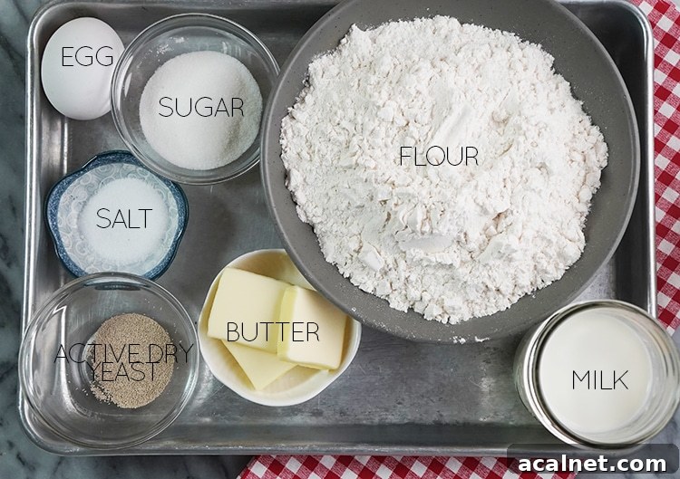 Homemade Dinner Rolls Recipe: Soft, Fluffy Yeast Rolls 8 7 DINNER ROLLS INGREDIENTS
