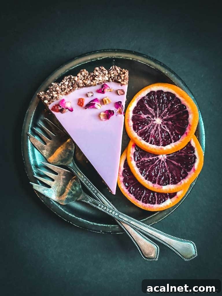 gluten-free vegan blood orange tart