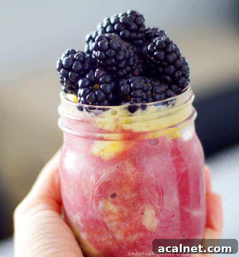 Blackberry Blood Orange Nice Cream