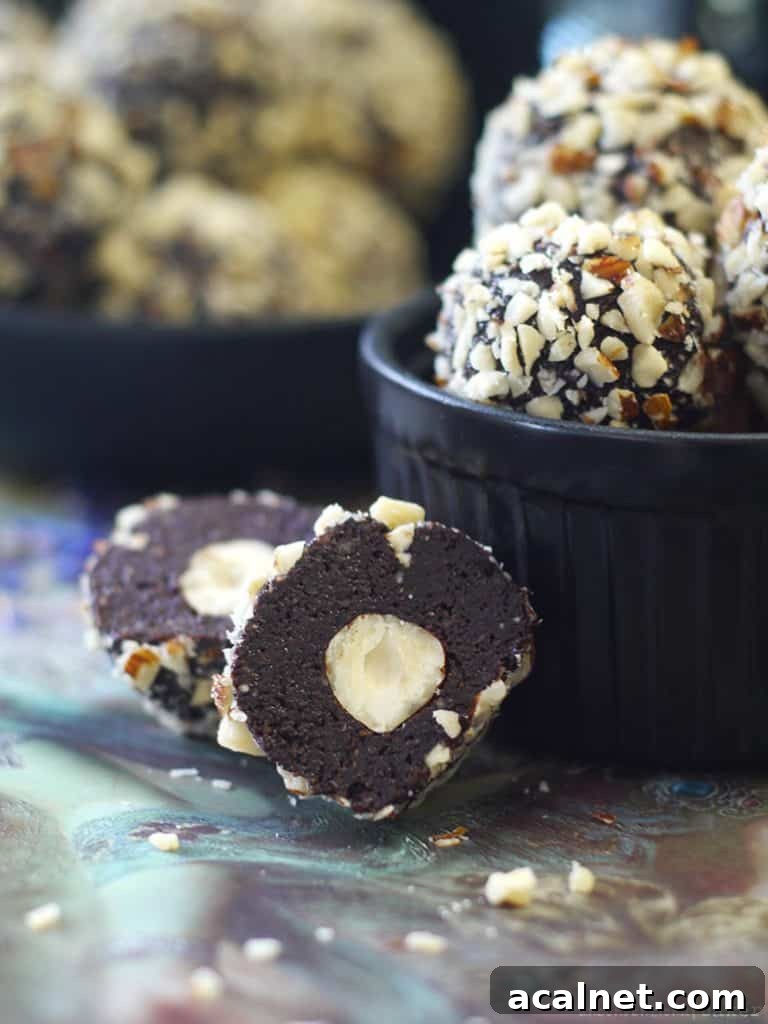 Chocolate Orange Hazelnut Truffles (Free From: dairy, gluten & grains, added oils, refined sugar)
