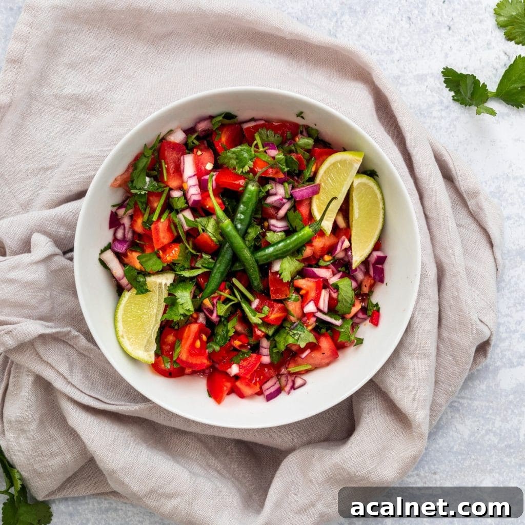 bowl of pico de gallo