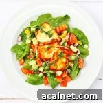 Halloumi salad with Mexican flavours