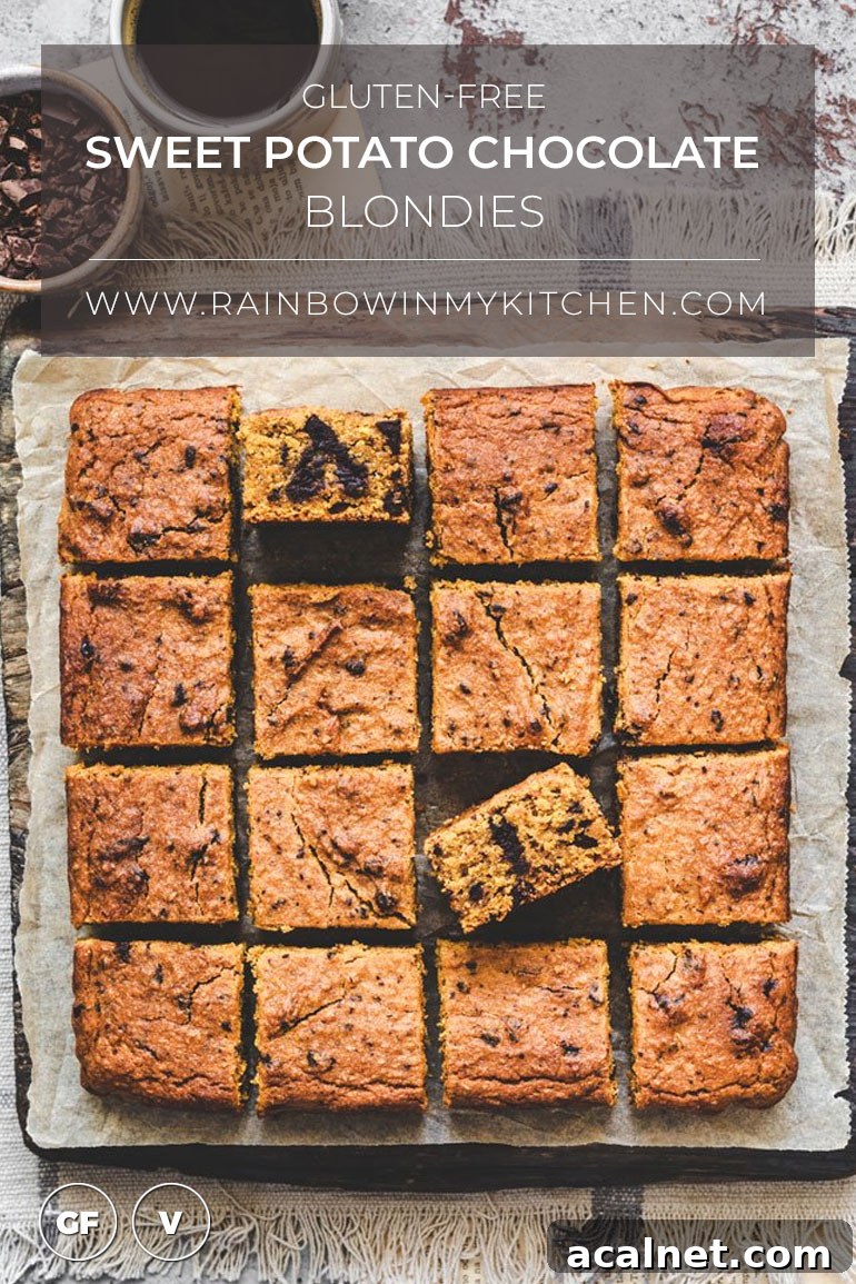 Gluten-Free Sweet Potato Chocolate Blondies