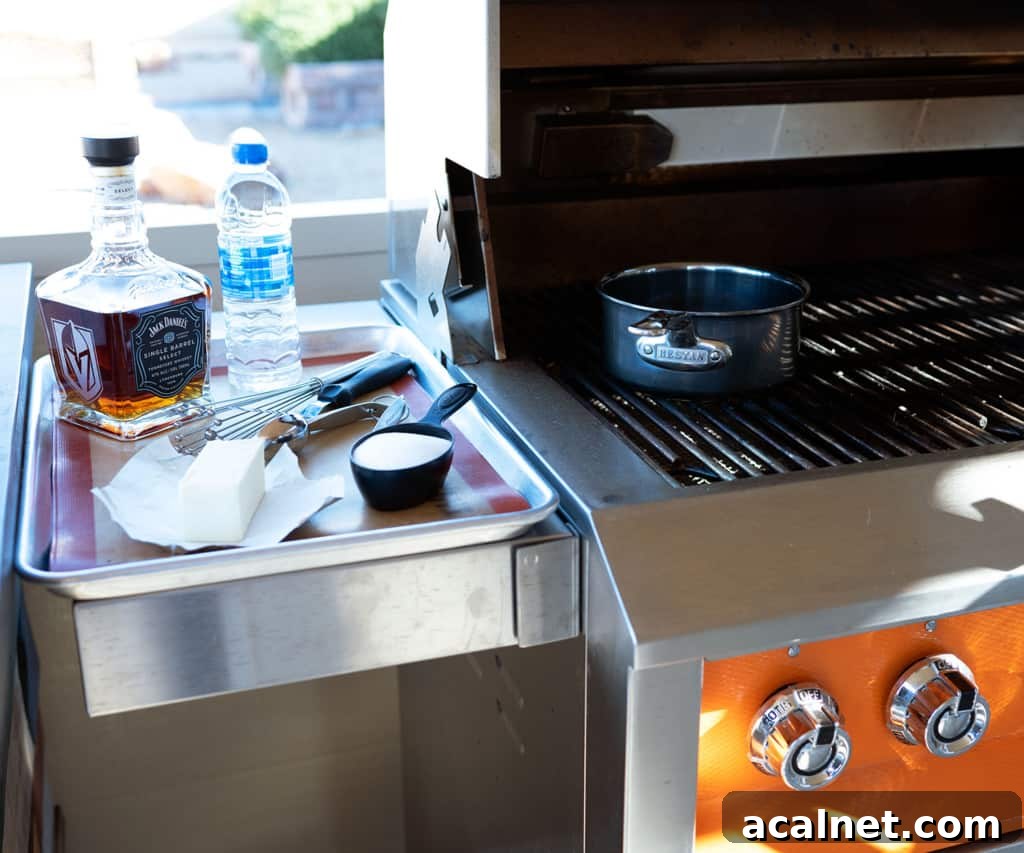 Whiskey Toffee Chocolate Chip Cookies Recipe 4 ingredients on shelf of Hestan