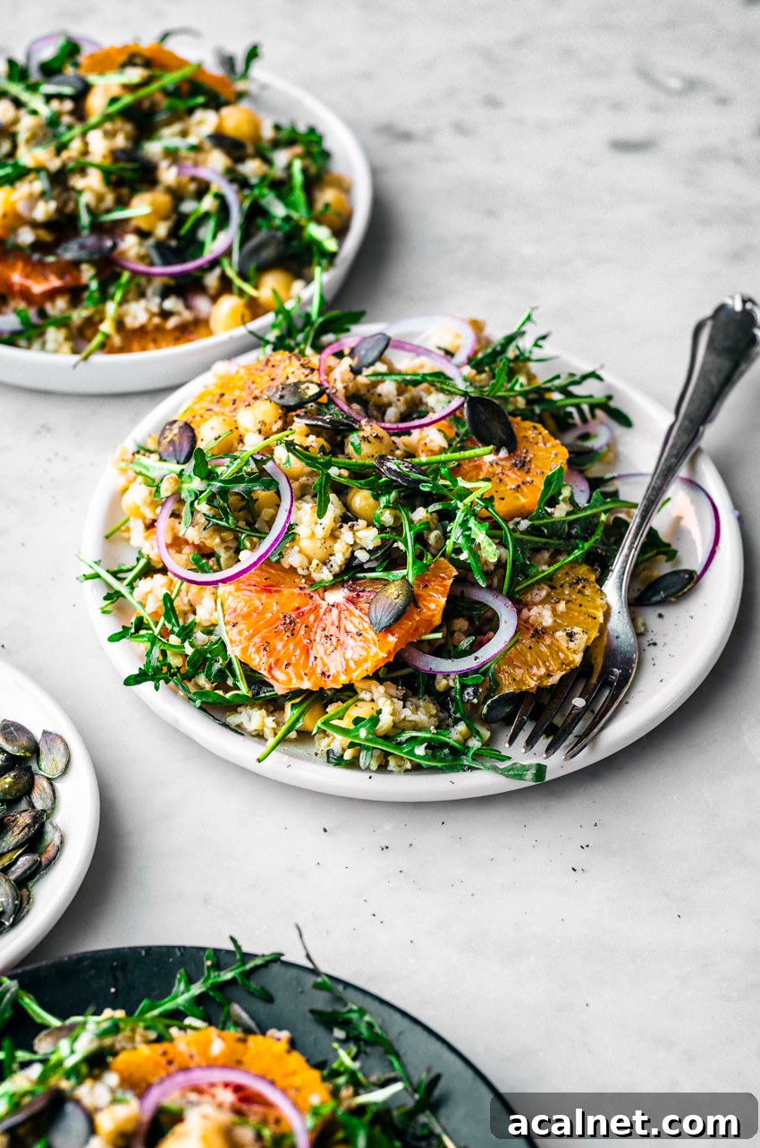 Winter Freekeh Salad with Orange by Occasionally Eggs