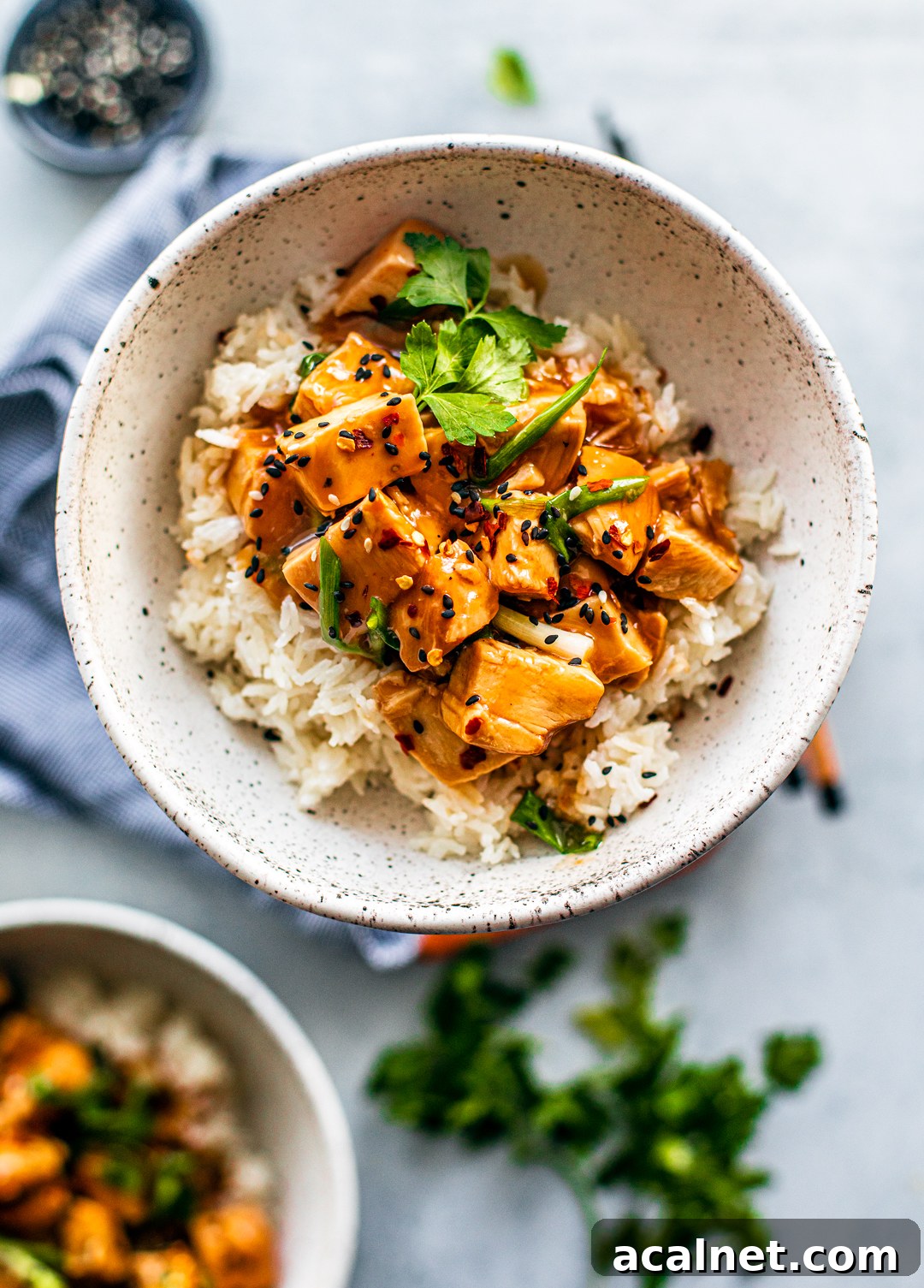 Slow Cooker Healthy Orange Chicken by Killing Thyme