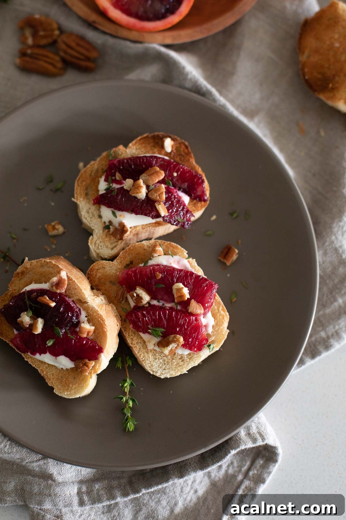 Blood Orange Crostini by Luci's Morsels