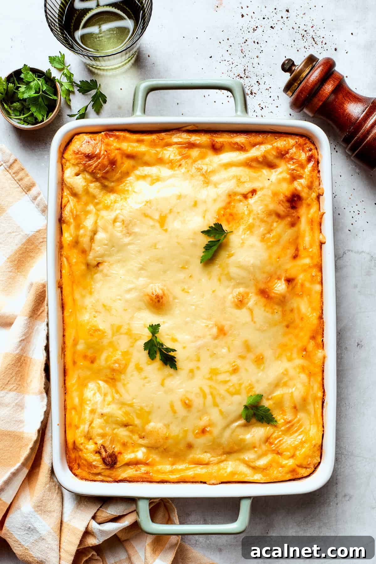 Bake and serve A baked dish of biscuits and gravy casserole.