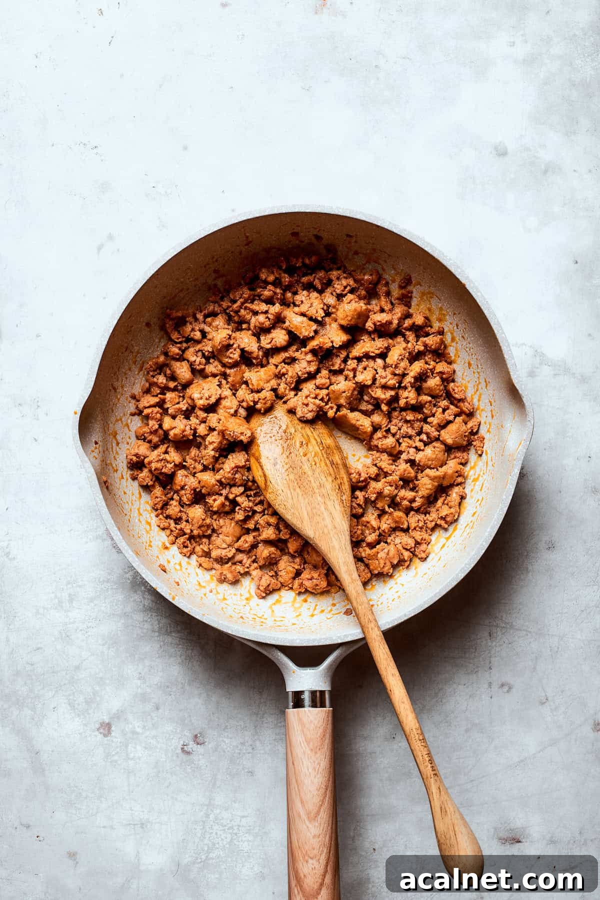 Sausage browns in a skillet Sausage browns in a skillet.