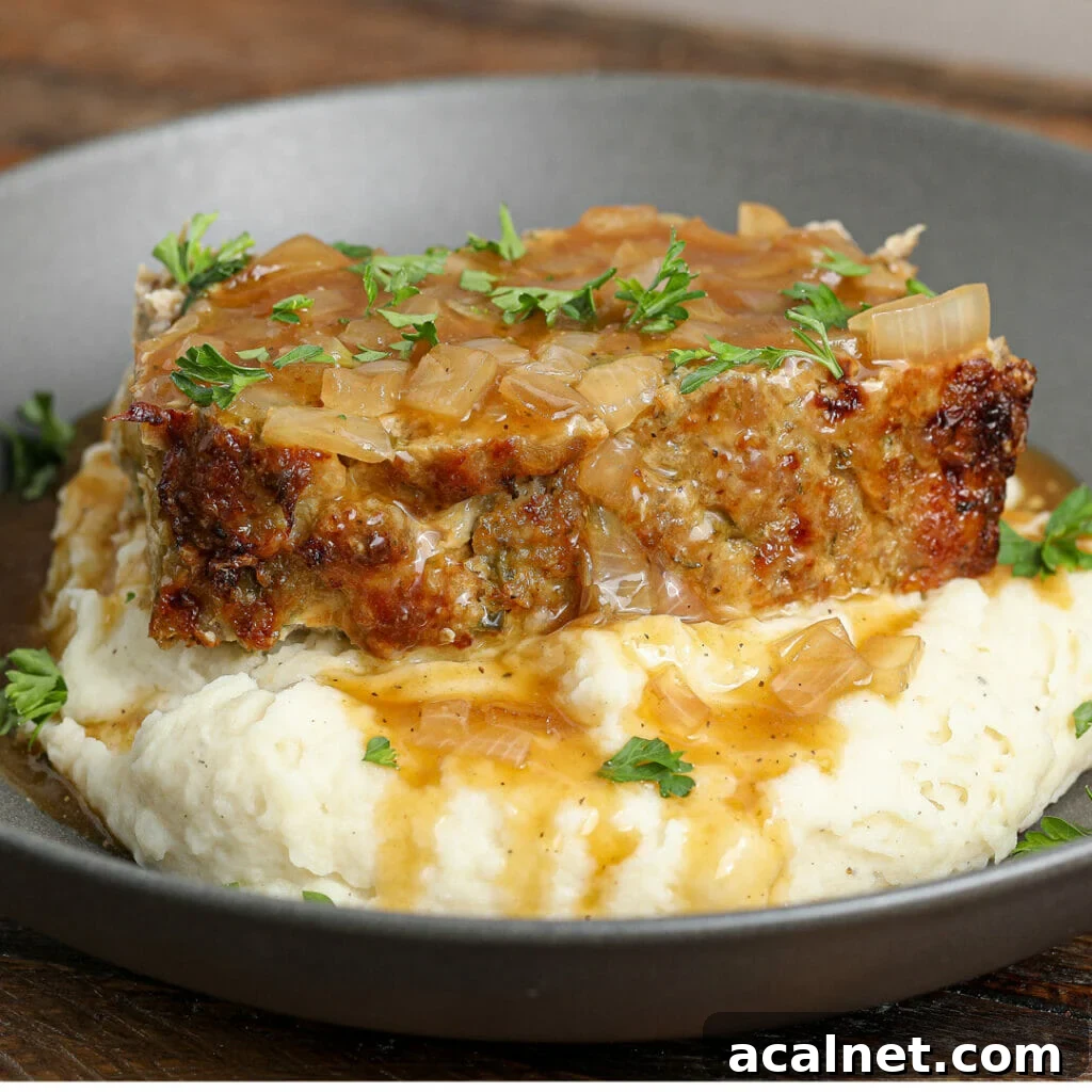 Gluten and Dairy Free Pork Meatloaf with Gravy