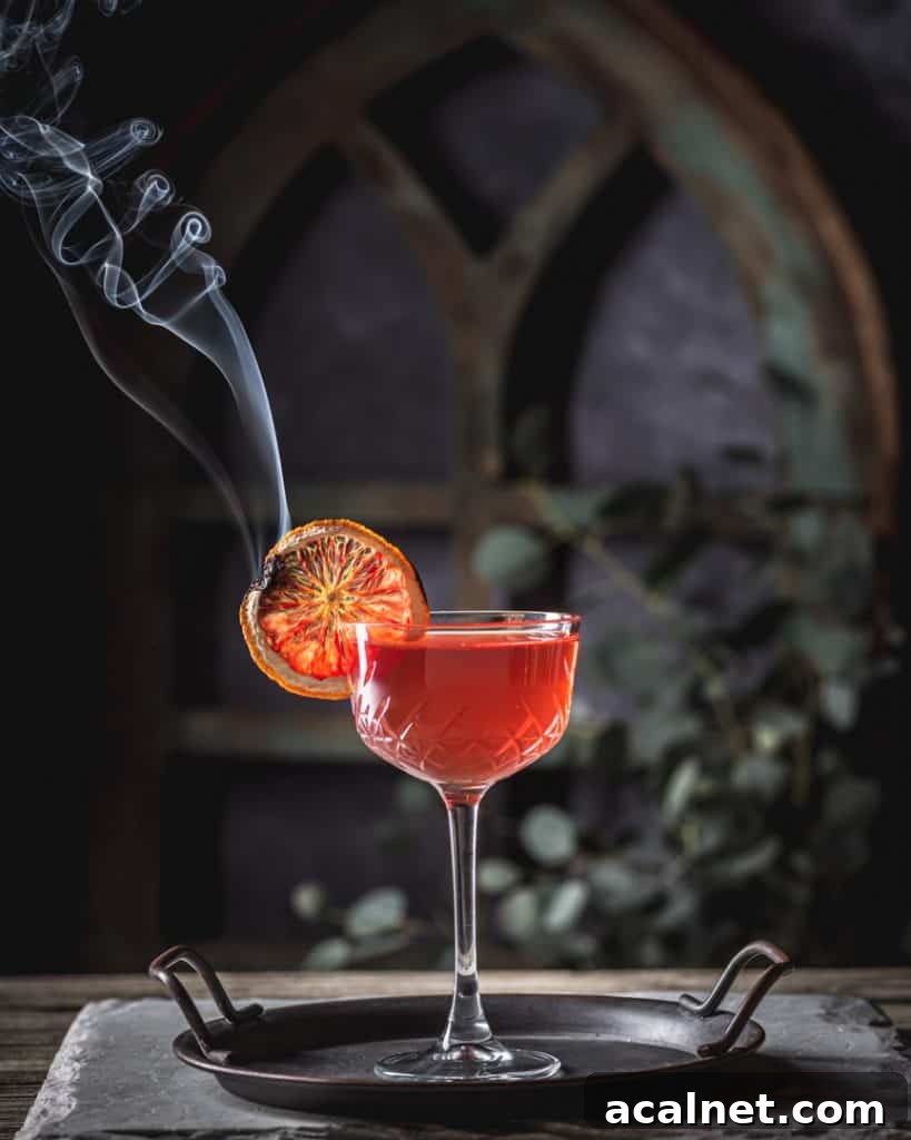 Southern Sunset Bourbon and Rye Whiskey Cocktail