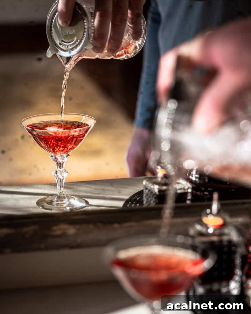 Southern Sunset Bourbon and Rye Whiskey Cocktail