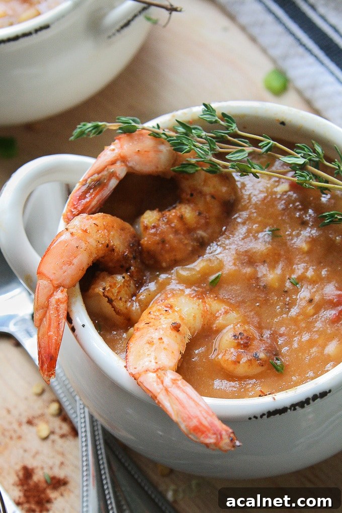 Cajun Shrimp Chowder in a bowl.