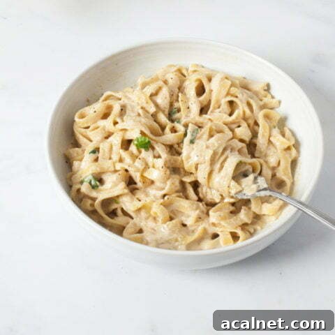 Store-cupboard Vegan Fettuccine Alfredo