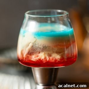 alien brain hemorrhage shot on top of a jigger.