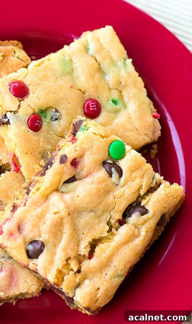 cake mix cookie bars on a plate