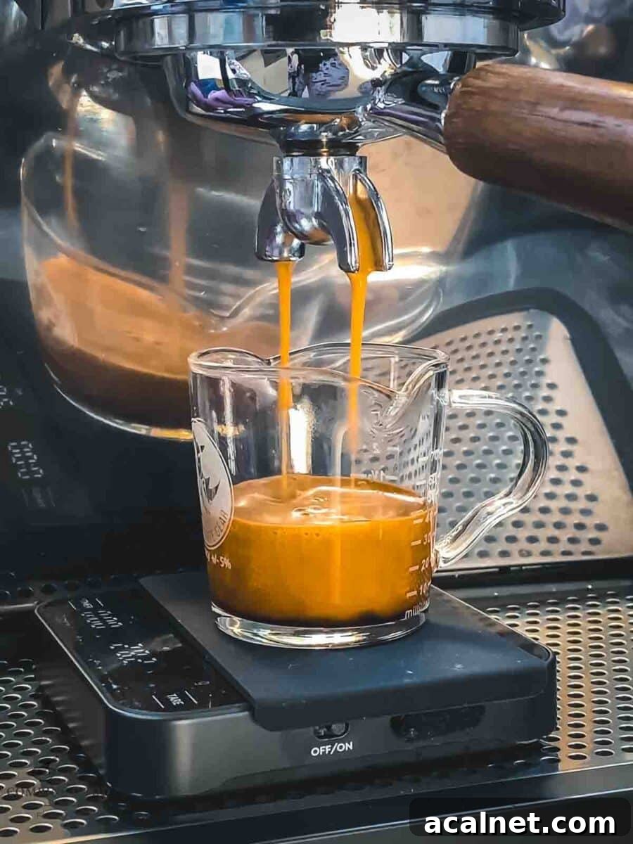 Pull one espresso.