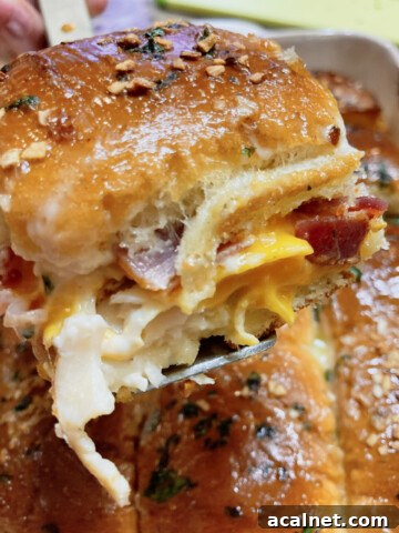 chicken bacon ranch sliders 8