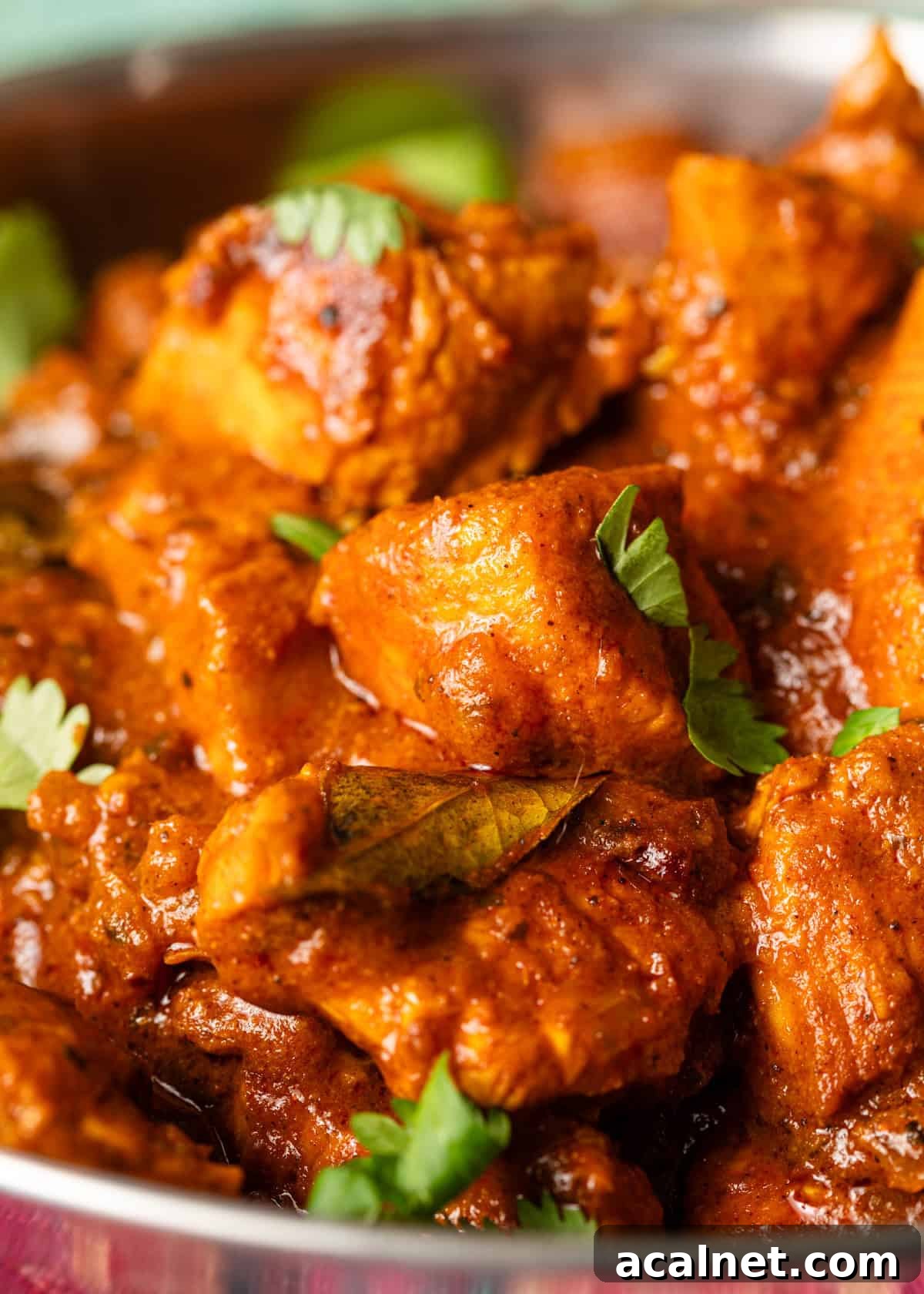 closeup side view: ready to eat vindaloo