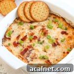 crack chicken dip with crackers on top