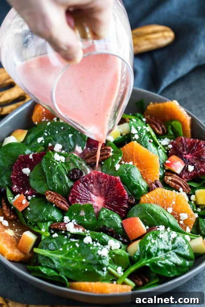 apple citrus spinach blood orange salad