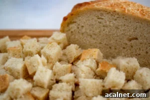 Baked Herb and Garlic Croutons