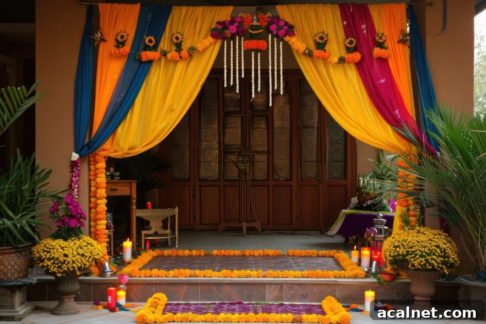 Navratri highly detailed door decoration