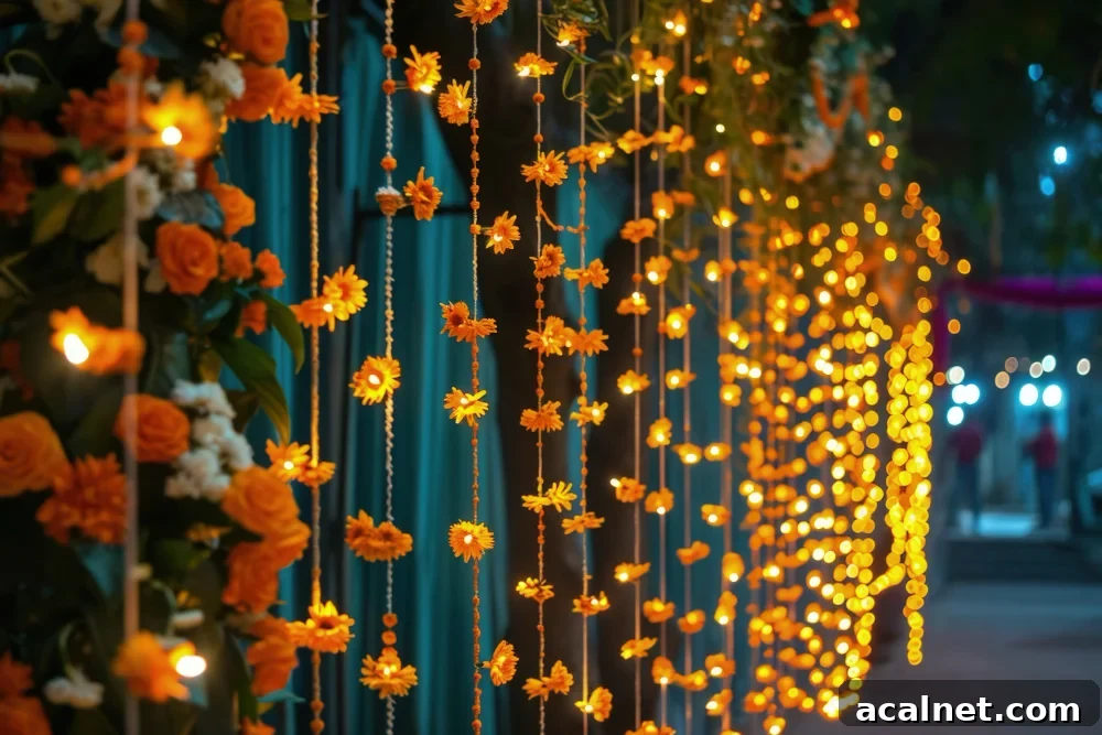 Navratri highly detailed floral decoration