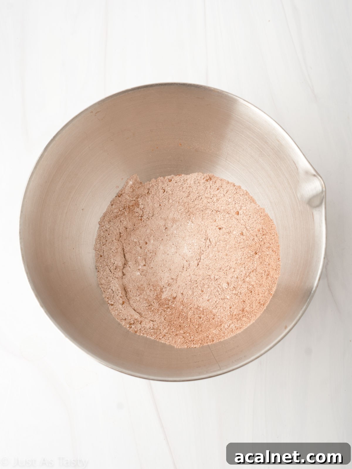 Dry ingredients in a bowl.