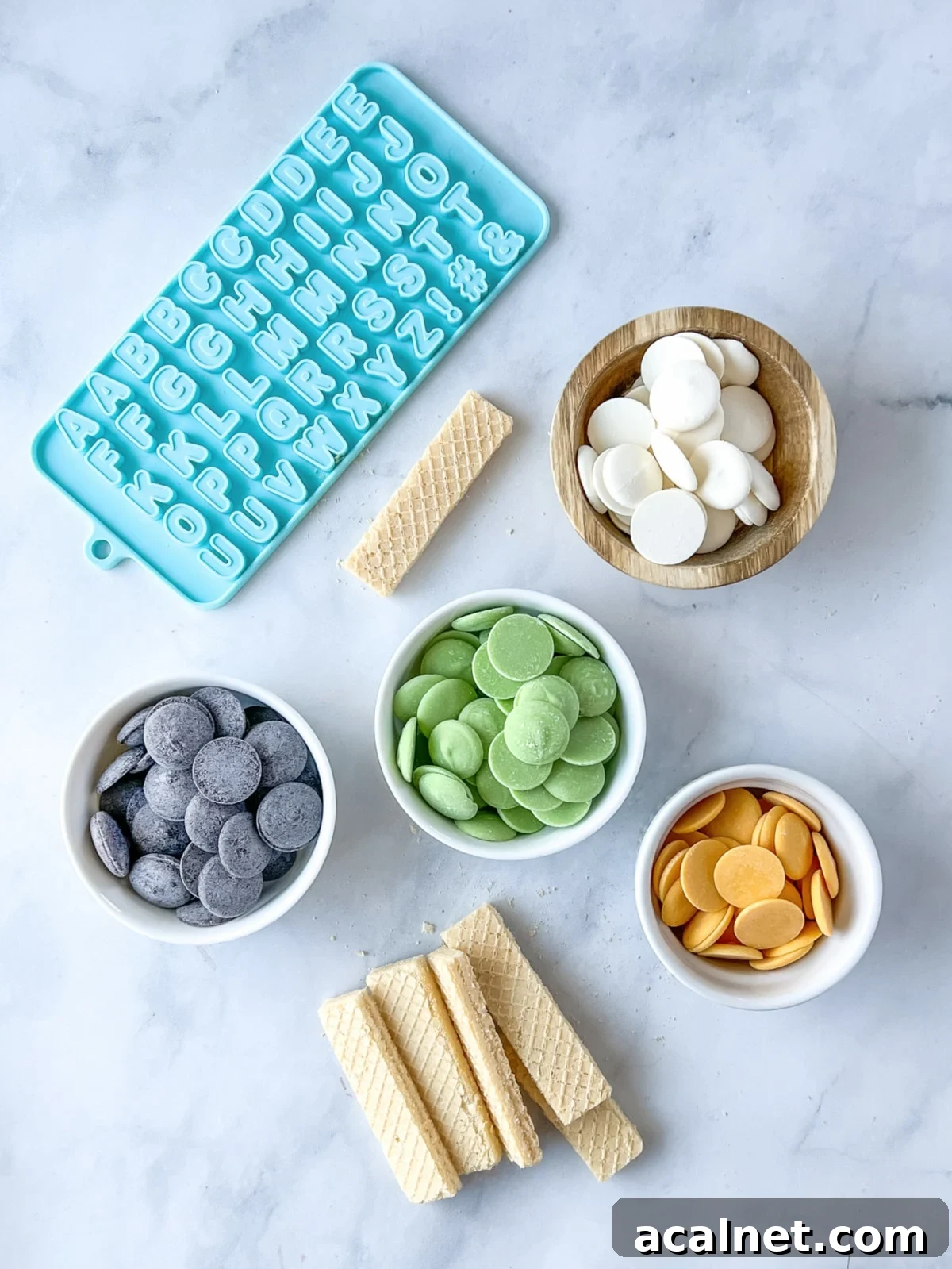 Chocolate-Covered Wafers for Wordle Fans: Sweet Puzzle Treats 3 dipped wafers for wordle snack ingredients (1)