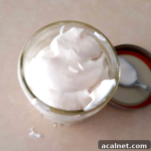 Two ingredient keto dairy free whipped cream made from coconut cream