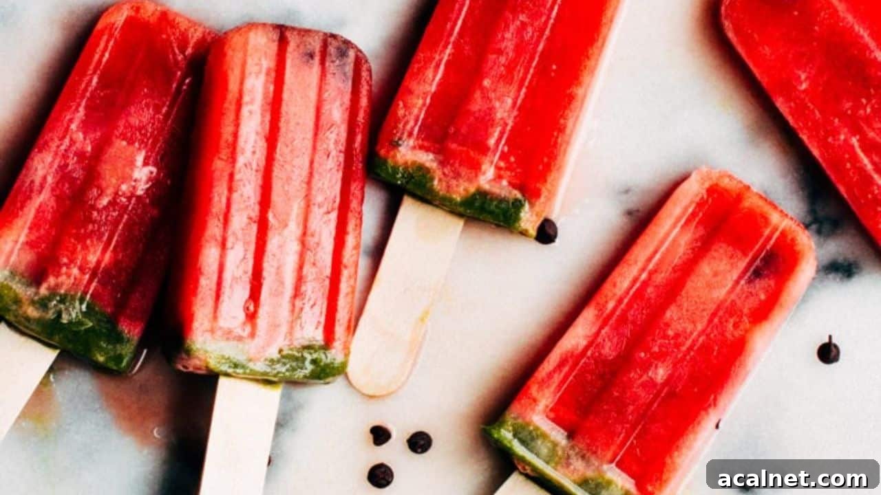 Watermelon Popsicles