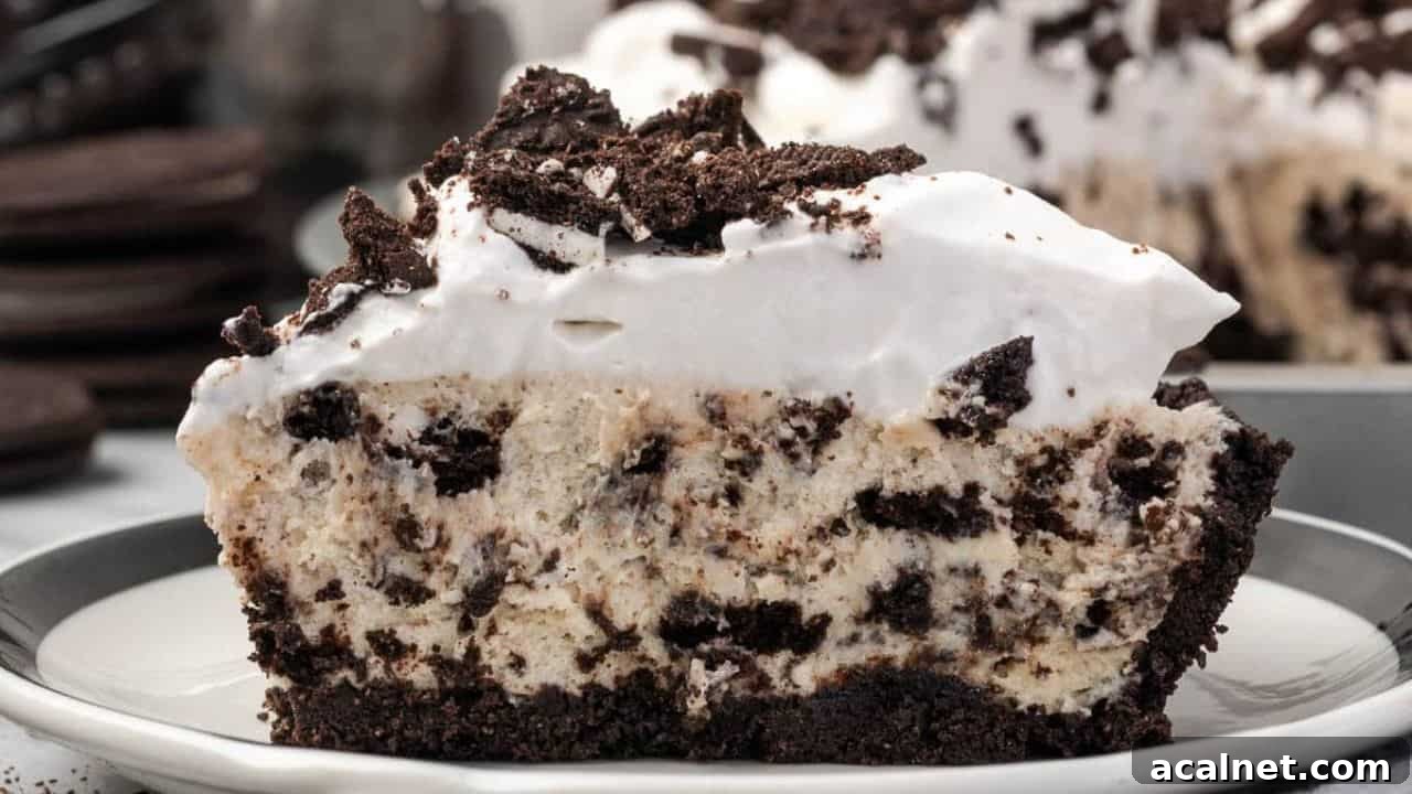 No Bake Oreo Pie