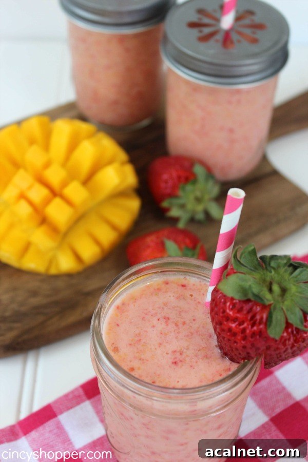 Strawberry Mango Smoothie Recipe 1