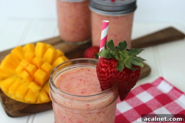 Strawberry Mango Smoothie Recipe 5