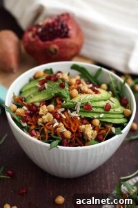 Healthy Sweet Potato Noodle Salad with Chickpeas and Rocket - Vegan Healthy Lunch Dish