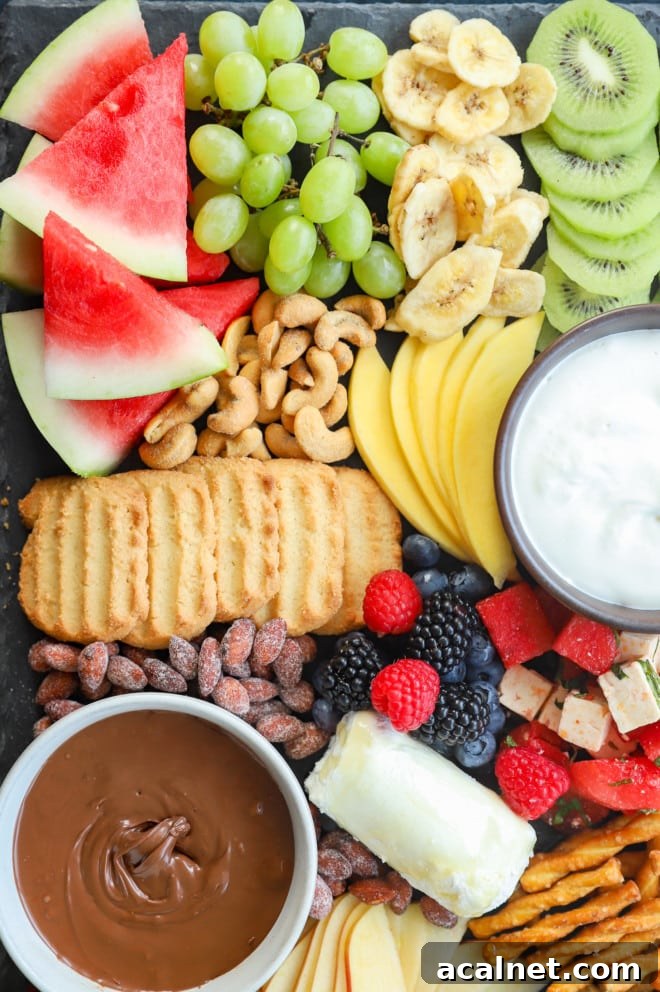 Fresh Fruit Charcuterie Board Ideas for Entertaining 10 Picture of a summery fruit spread on a platter
