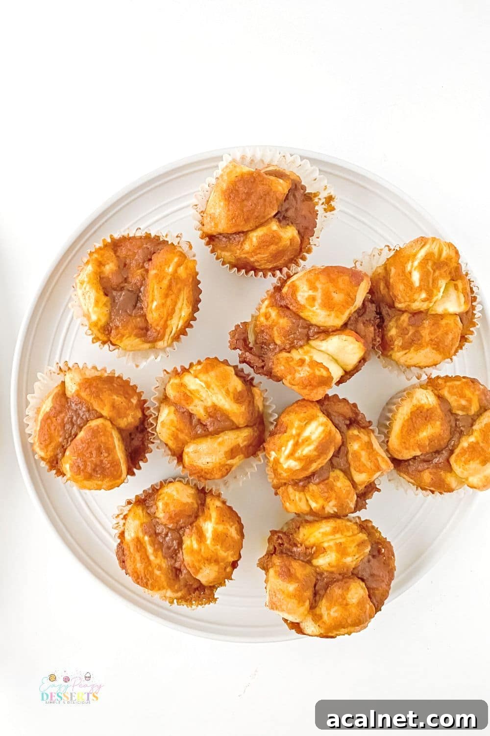 Fluffy Monkey Bread Muffins Recipe — Sweet Pull-Apart Treats 2 Individual pumpkin monkey bread muffins