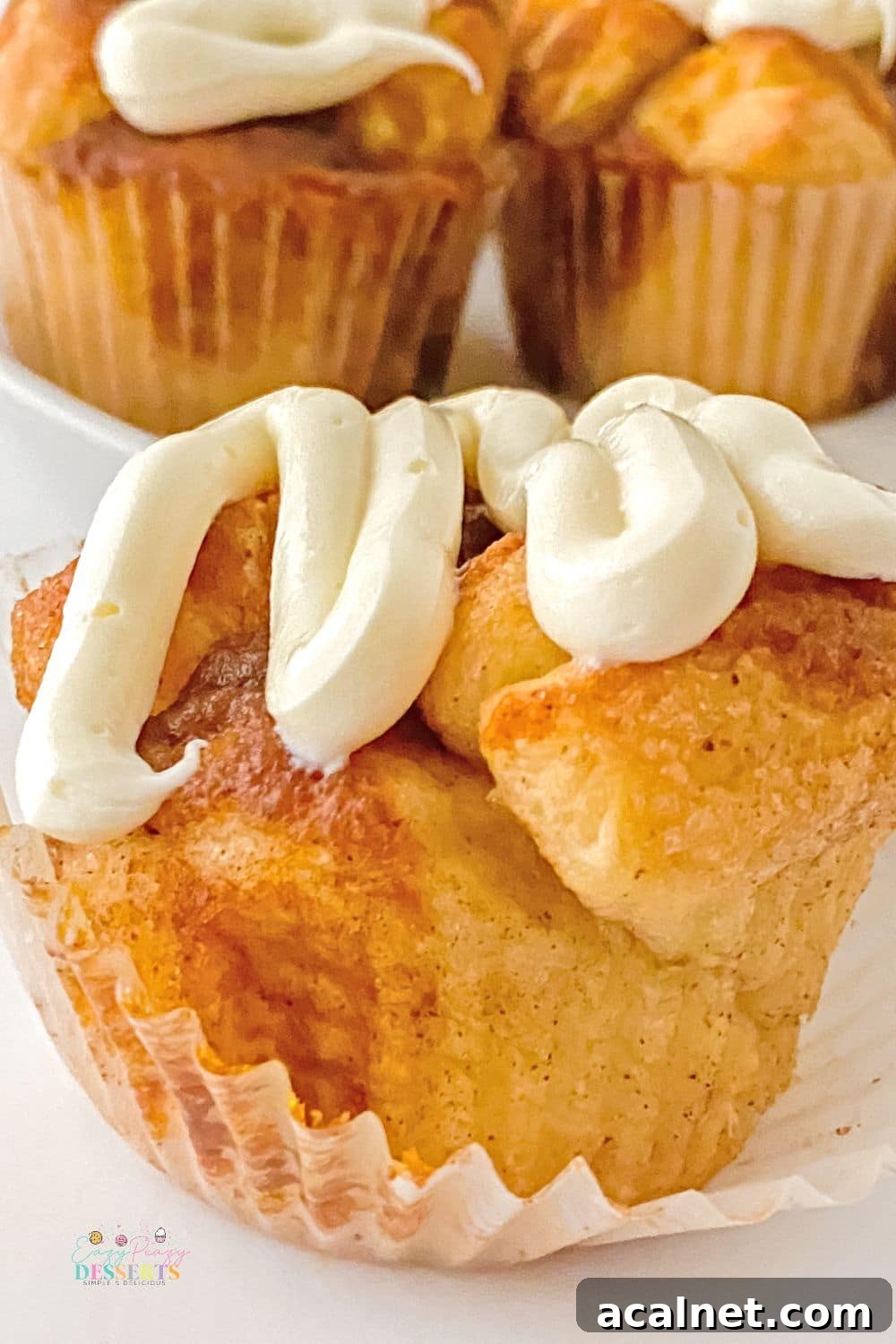 Fluffy Monkey Bread Muffins Recipe — Sweet Pull-Apart Treats 3 Individual monkey breads