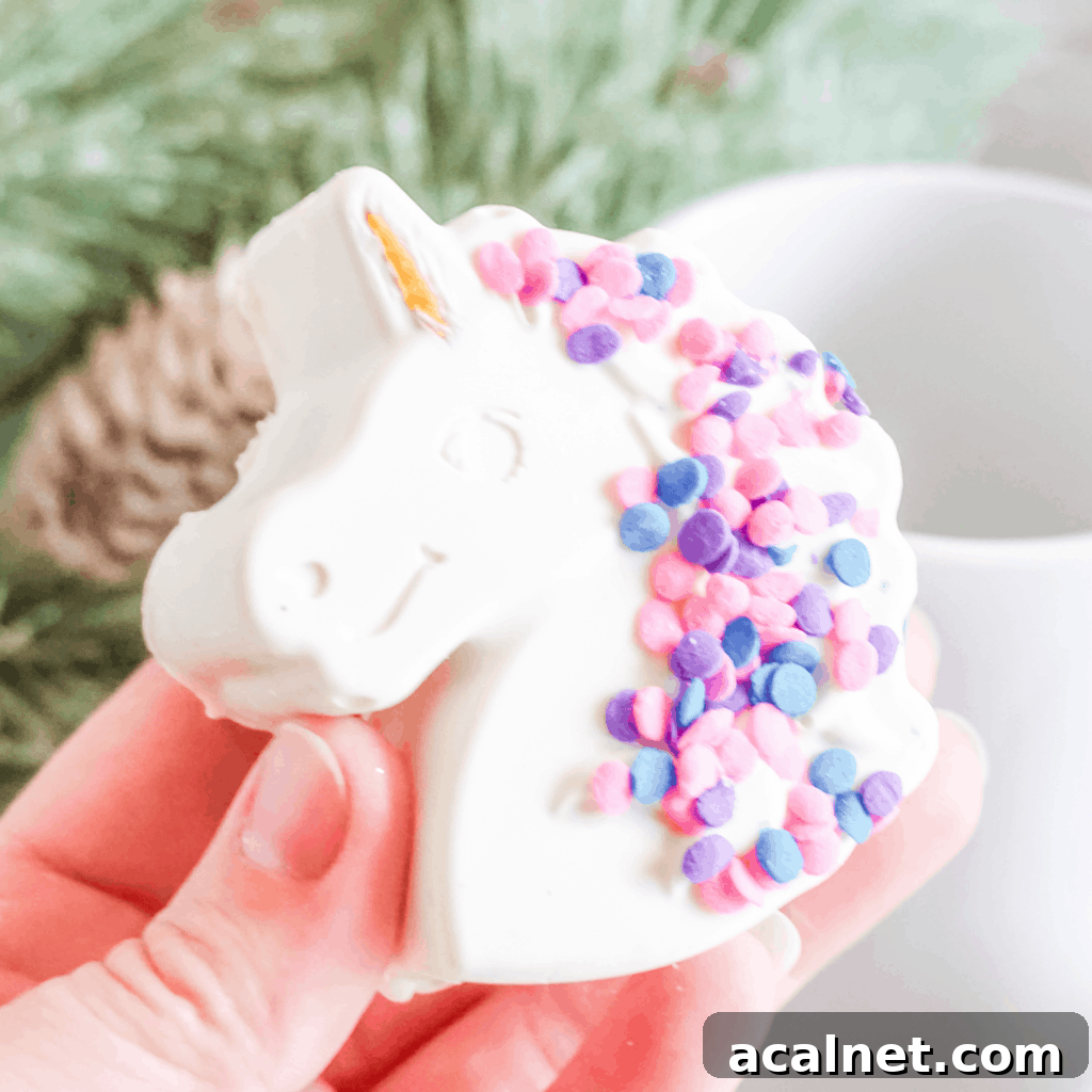 Magical Unicorn Hot Cocoa Bombs Recipe for Colorful Winter Drinks 3 Unicorn Hot Cocoa Bombs