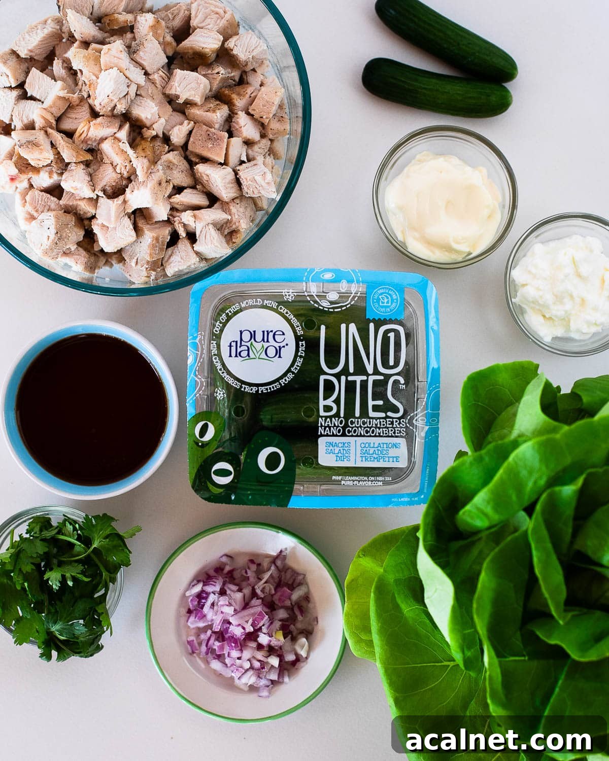 Light Fresh BBQ Chicken Lettuce Wraps with Crisp Cucumber 4 What you need for this healthy chicken dinner