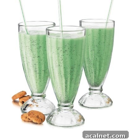 Shamrock Lime Sherbet Punch Recipe for St. Patrick’s Day Party 4 soda glasses