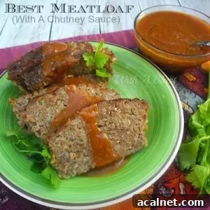 Best Meatloaf with A Chutney Sauce