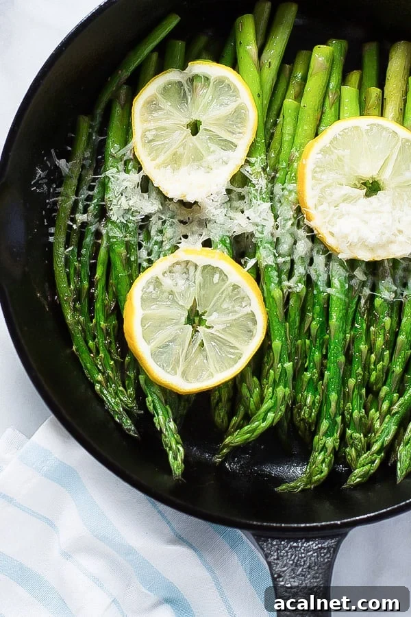 Parmesan Lemon Asparagus Skillet Primavera Kitchen Recipe