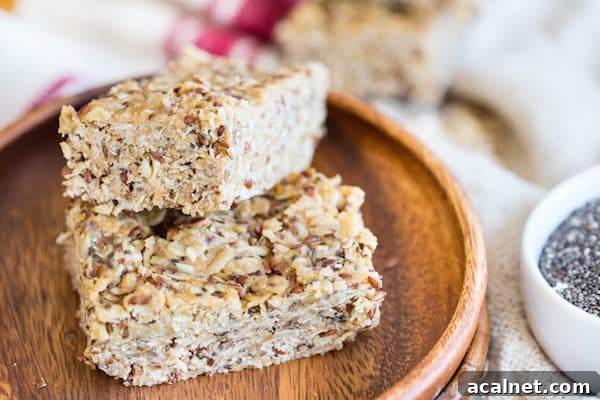 No Bake Peanut Butter Chia Granola Bars
