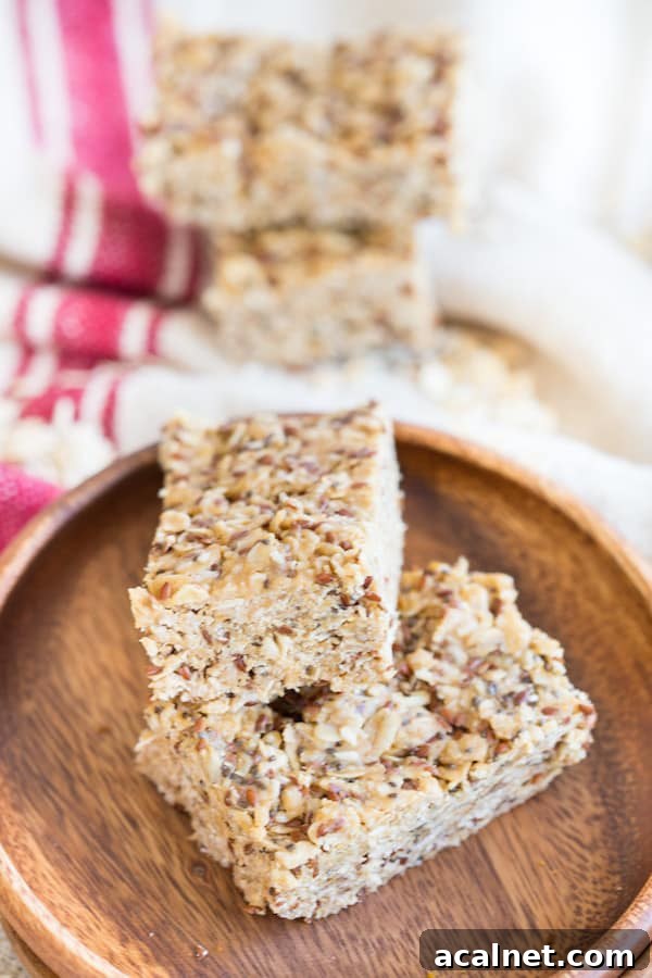 No Bake Peanut Butter Chia Granola Bars