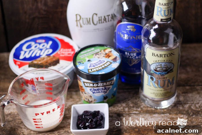 Chunky Monkey Blueberry Cocktail Shake