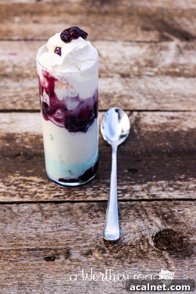 Chunky Monkey Blueberry Cocktail Shake