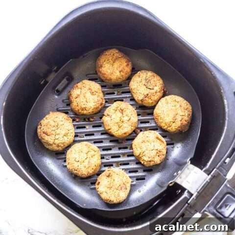 Yes, you can turn chickpeas into falafel using an Air Fryer. This easy Air Fryer falafel recipe shows you how. They made be that dark brown compared to pan-fried or deep fried falafel but they are just as tasty. Serve as a snack or a full meal with pita bread and a salad. Want to try? Visit fastfoodbistro.com for the full recipe and instructions